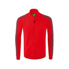 Erima Essential Team Tracktop Sports Jacket - comfortable, ribbed cuffs, side pockets red/grey boys